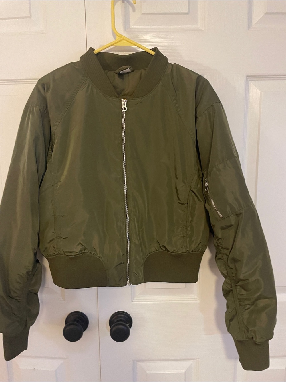 H&M Olive Green Women's Bomber Jacket